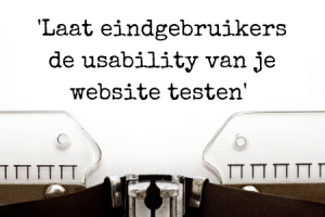 Vergroot usability website - testen